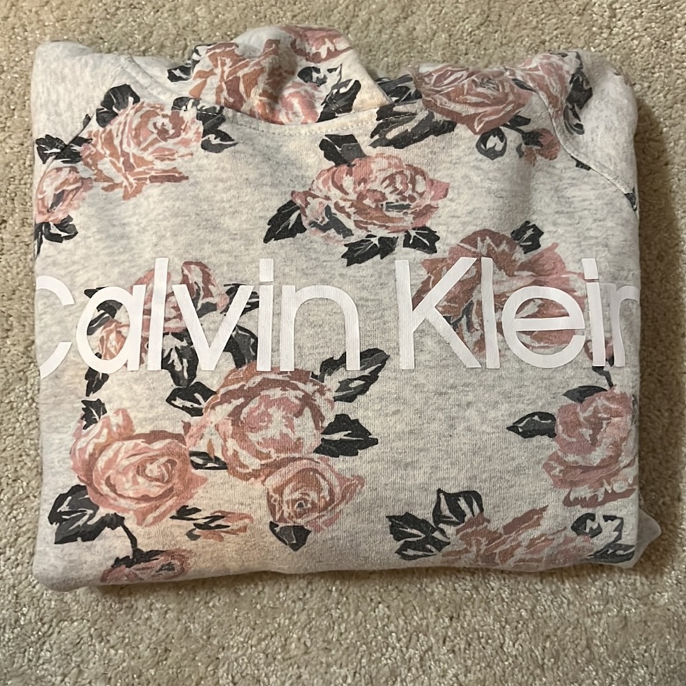 Calvin Klein floral rose hoody hoodie - Picture 4 of 4
